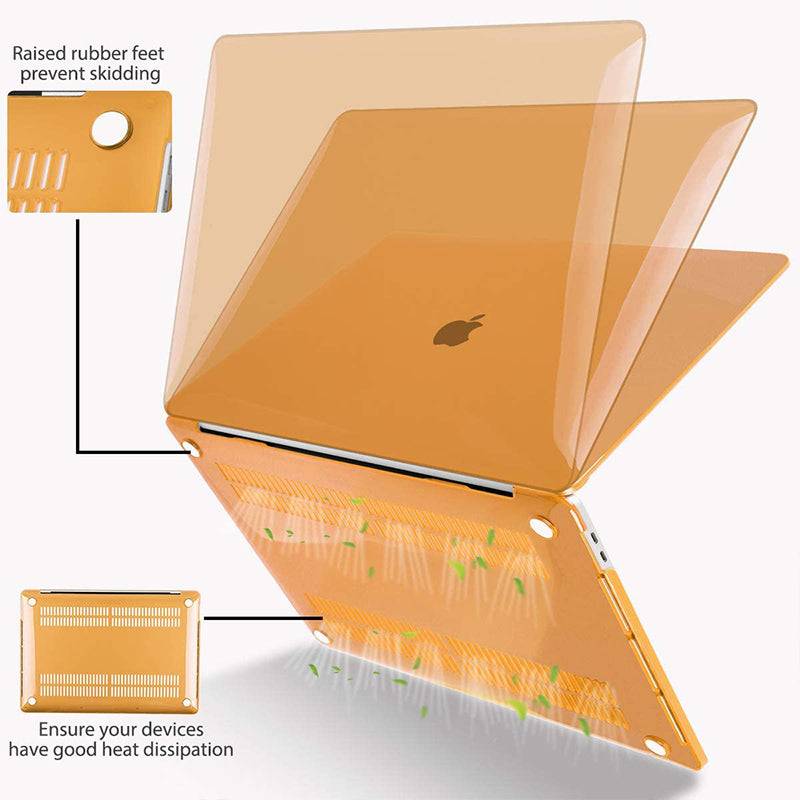 Transparent orange | Macbook case customizable