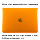 Transparent orange | Macbook case customizable