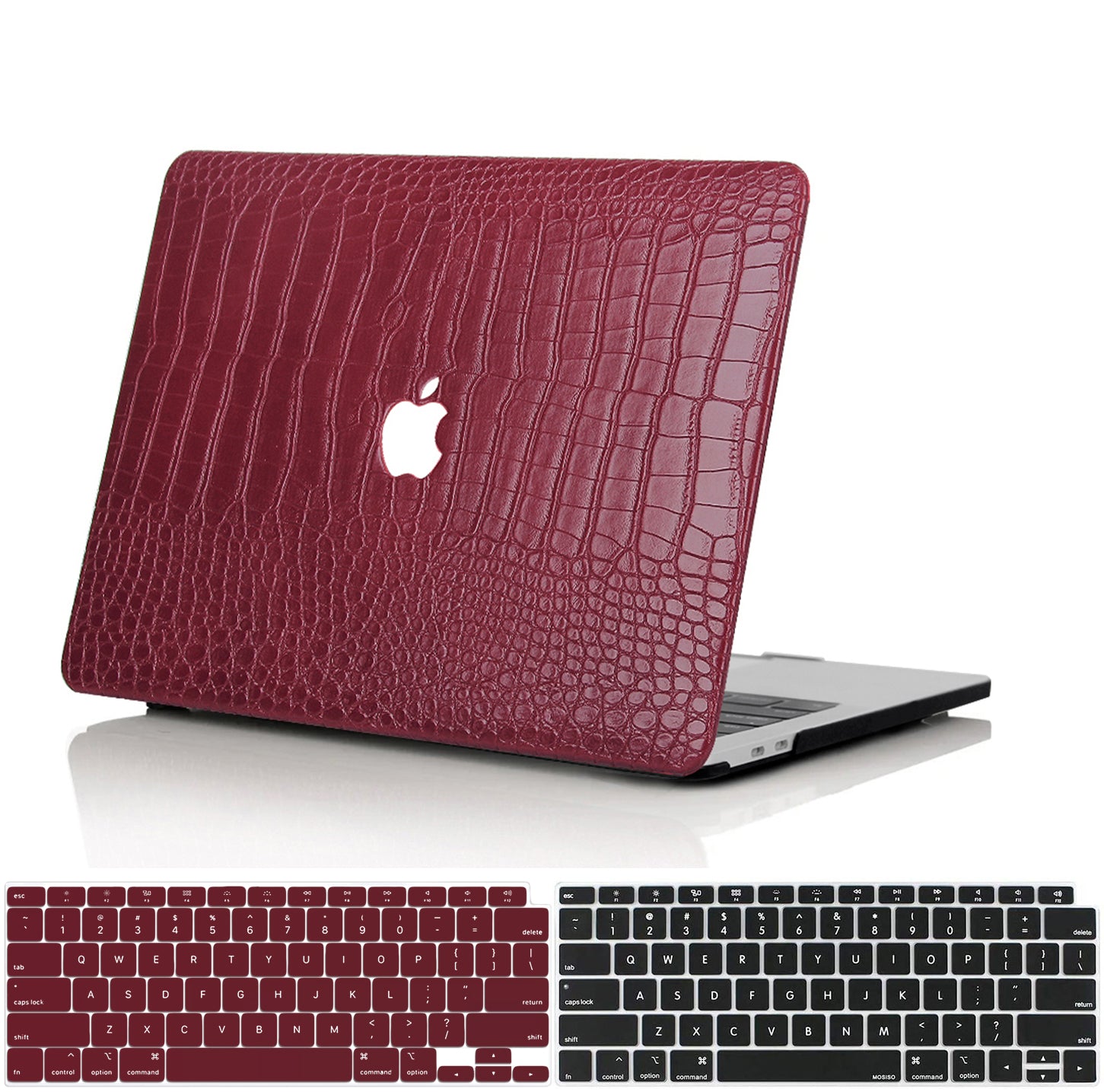 Faux Crocodile Wine Red MacBook Case – MacBook phone case